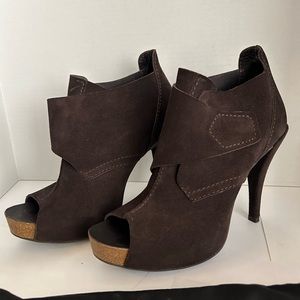 Pedro Garcia Peep Toe Stiletto Booties